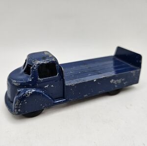 Vintage 4" Blue Metal Toy Beverage Truck No. 15 TootsieToy or London?